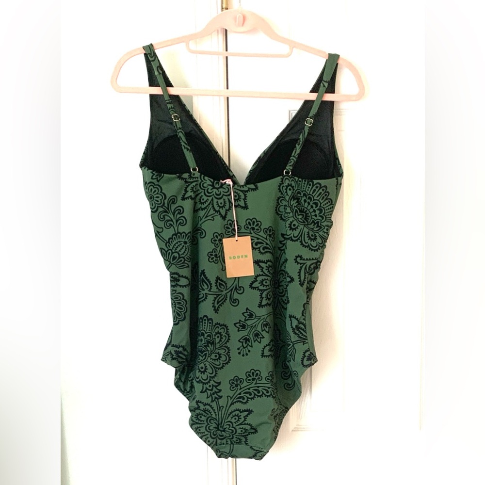 NWT Boden Green Floral One Piece Swimsuit - Picture 2 of 6